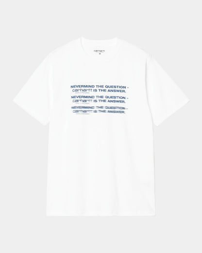 Nevermind T-Shirt | White / Sodalite