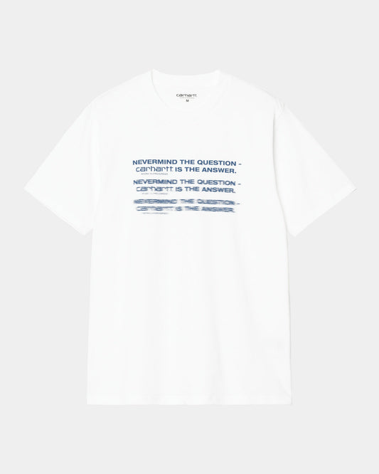 Nevermind T-Shirt | White / Sodalite