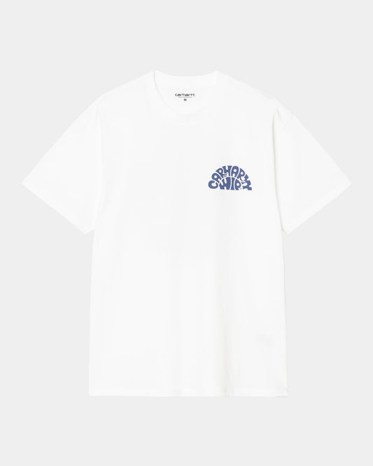 Jazzy T-Shirt | White / Blue Iris
