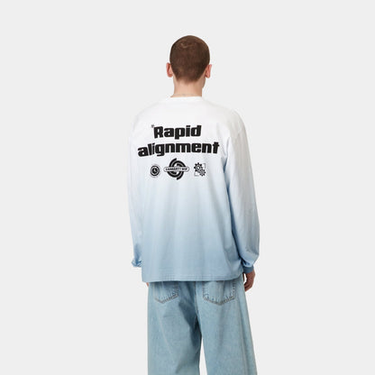 Light Work Long Sleeve T-Shirt | White / Bluebird