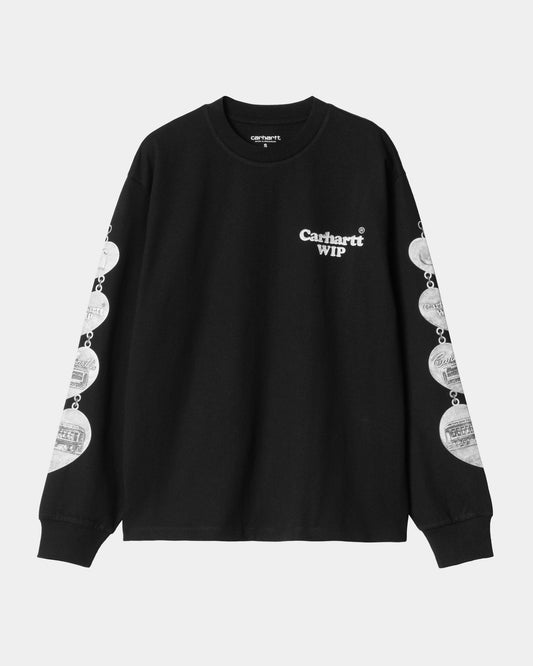 Women's Chain Long Sleeve T-Shirt | Black
