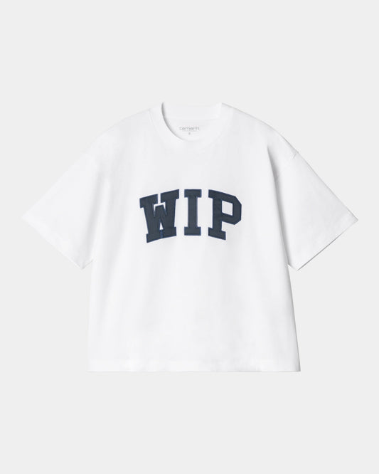 Women's WIP T-Shirt | White / Dusky Blue
