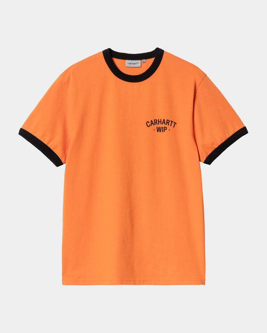 89 Ringer T-Shirt | Pumpkin / Black