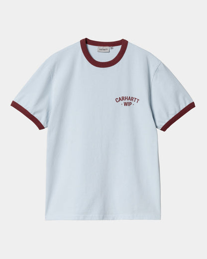 89 Ringer T-Shirt | Air Sky / Mulberry
