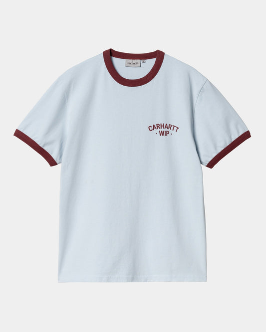 89 Ringer T-Shirt | Air Sky / Mulberry