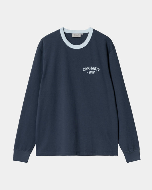 89 Ringer Long Sleeve T-Shirt | Blue / Air Sky