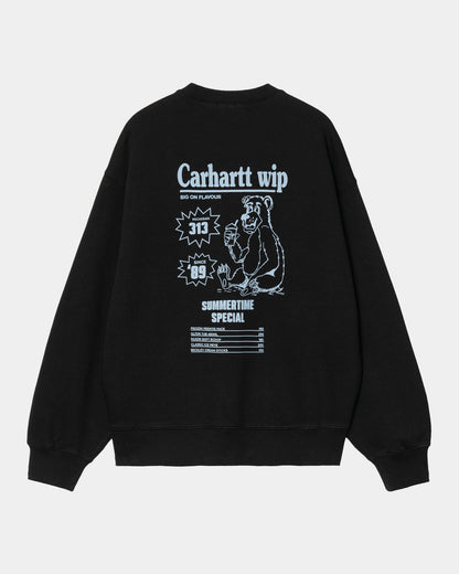 Catalogue Sweatshirt | Black / Bluebird