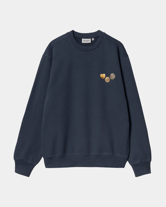 Button Sweatshirt | Blue