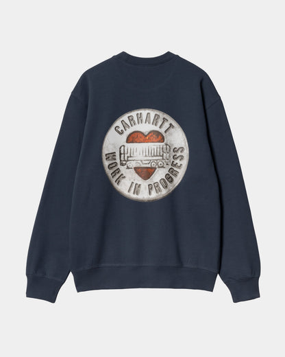Button Sweatshirt | Blue