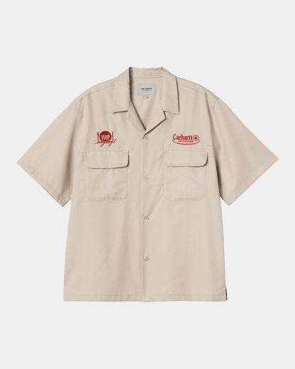 Short Sleeve Deli Shirt | Fleur De Sel / Desire