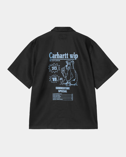 Short Sleeve Deli Shirt | Black / Bluebird
