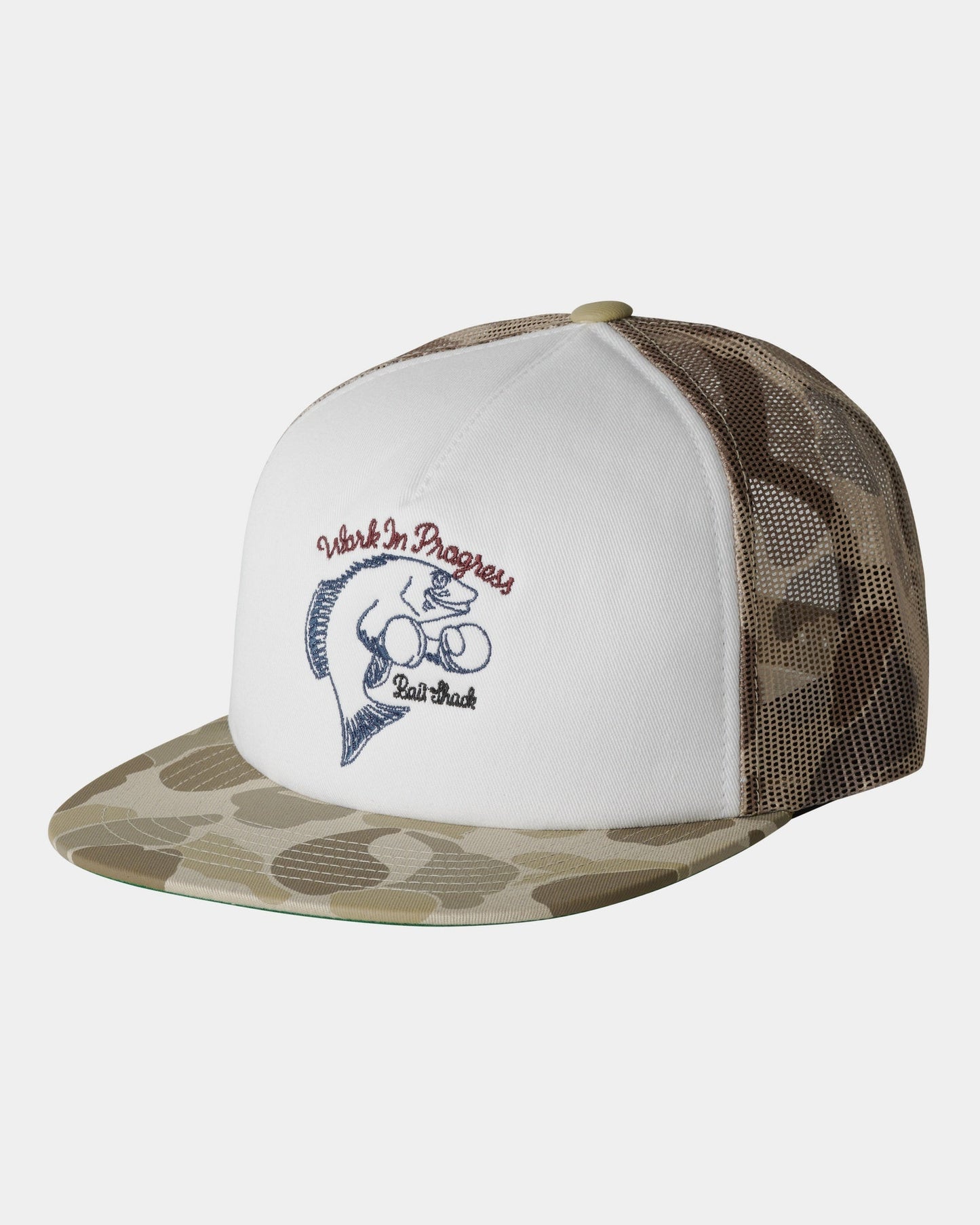 Bait Shack Trucker Cap | Desert / White Duck Camo