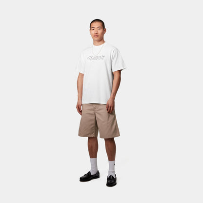 Peace And Work T-Shirt | White / Black