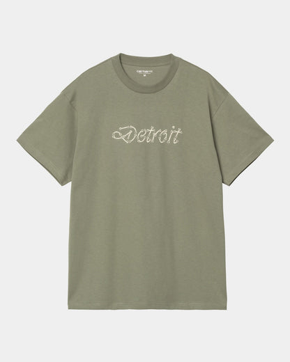 Peace And Work T-Shirt | Dollar Green / Natural