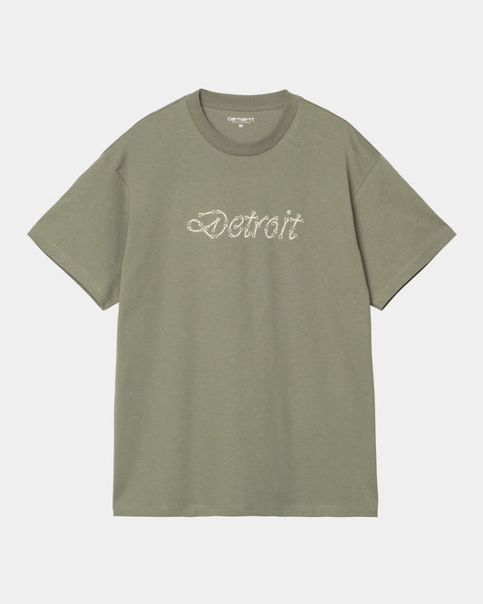 Peace And Work T-Shirt | Dollar Green / Natural