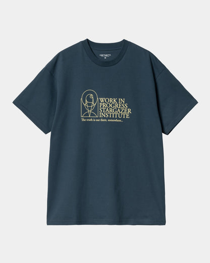 Stargazer T-Shirt | Dusky Blue / Yellow