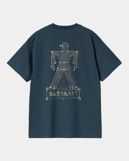Stargazer T-Shirt | Dusky Blue / Yellow