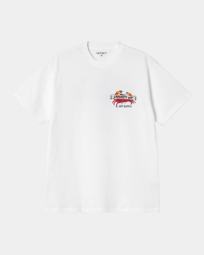 Crab Paint T-Shirt | White