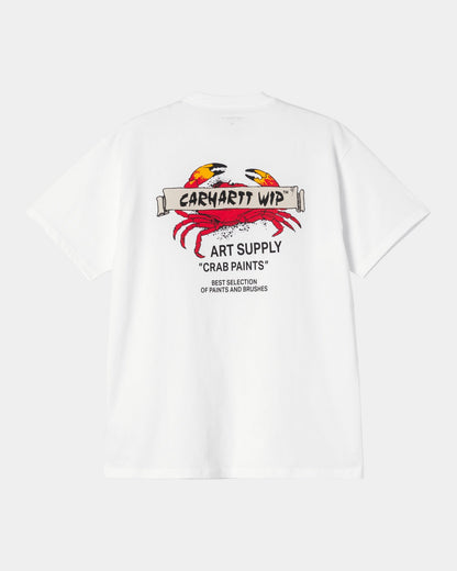Crab Paint T-Shirt | White