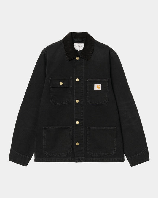 Michigan Coat (Spring) - Stone Canvas | Black / Black