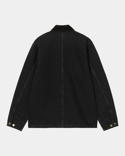 Michigan Coat (Spring) - Stone Canvas | Black / Black