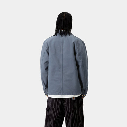 Michigan Coat (Spring) - Stone Canvas | Dusky Blue / Dusky Blue