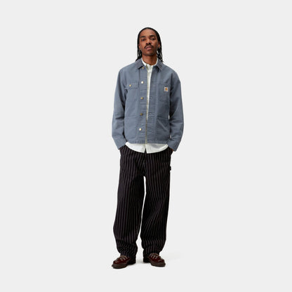 Michigan Coat (Spring) - Stone Canvas | Dusky Blue / Dusky Blue