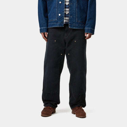 Double Knee Pant - Stone Canvas | Black