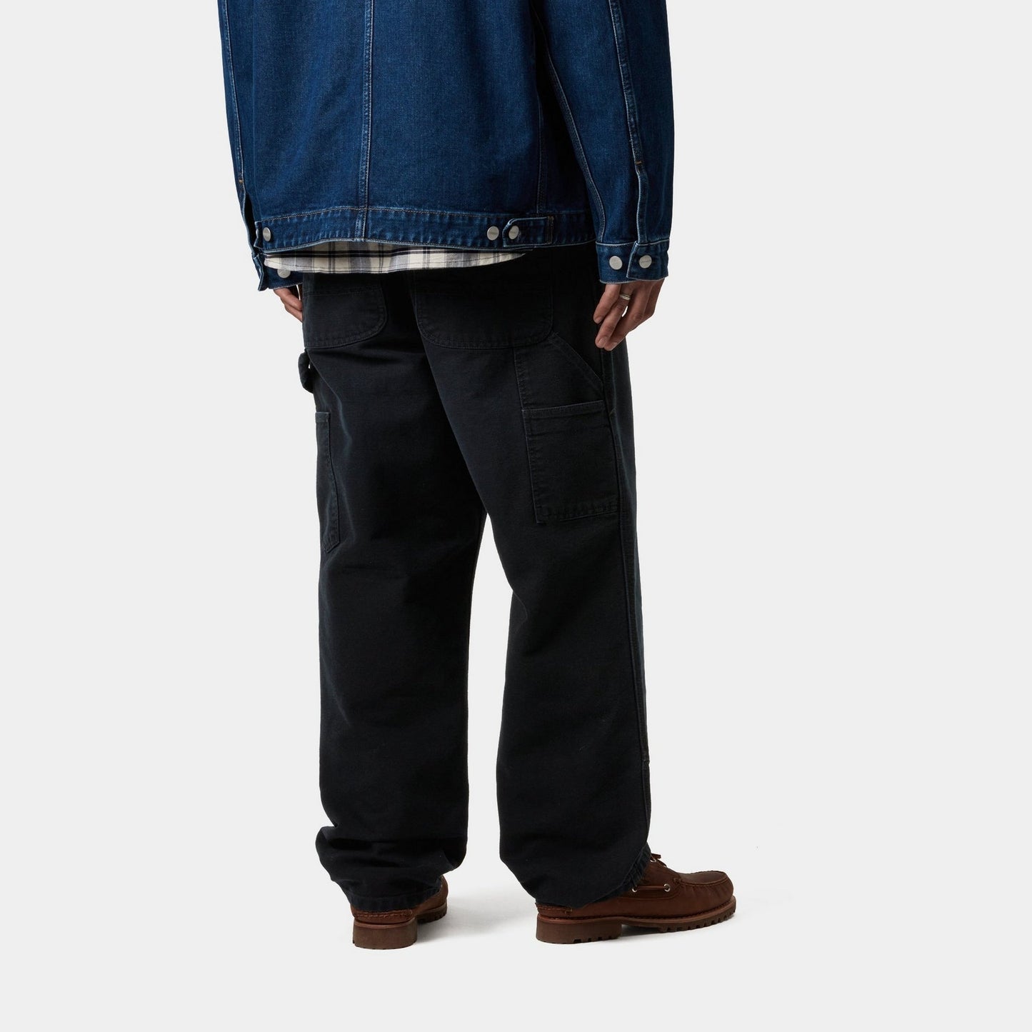 Double Knee Pant - Stone Canvas | Black
