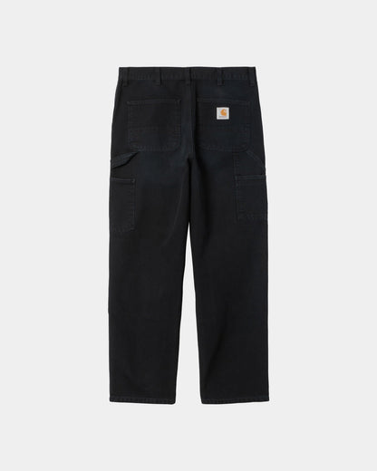 Double Knee Pant - Stone Canvas | Black