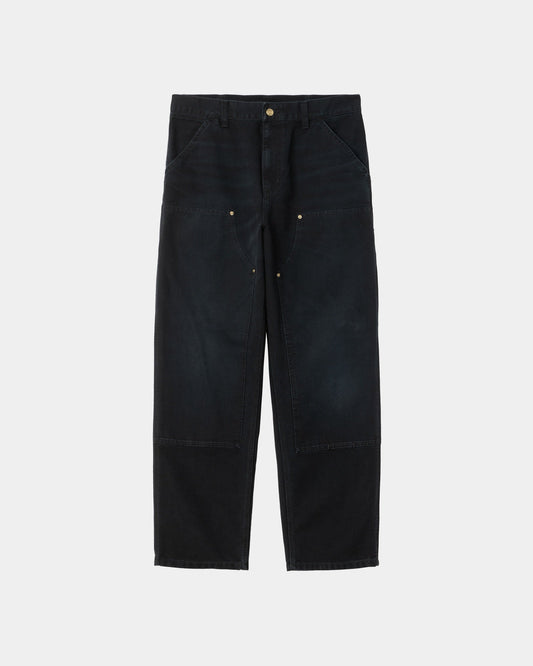 Double Knee Pant - Stone Canvas | Black