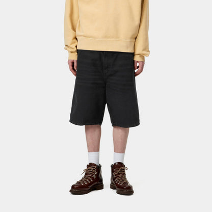 Single Knee Short - Stone Canvas | Black