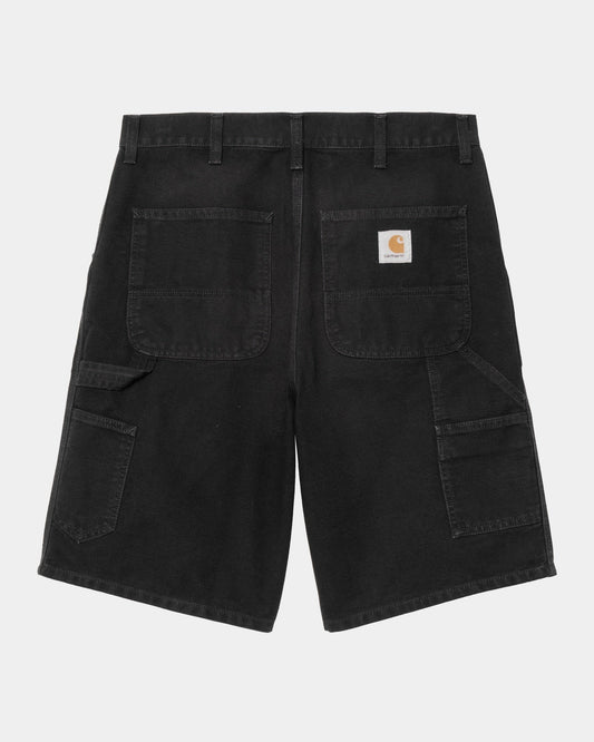 Single Knee Short - Stone Canvas | Black