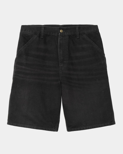 Single Knee Short - Stone Canvas | Black