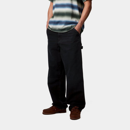 Single Knee Pant - Stone Canvas | Black