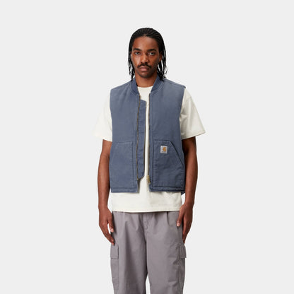 Vest (Spring) - Stone Canvas | Dusky Blue