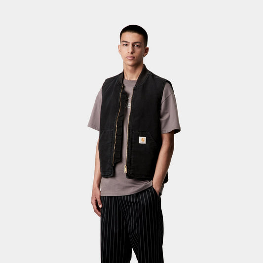 Vest (Spring) - Stone Canvas | Black