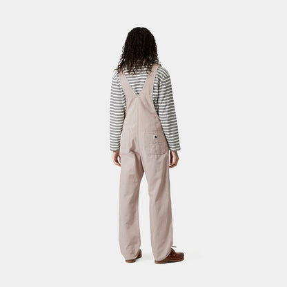 Women's Bib Overall Straight - Canvas | Dusky Beige (stone canvas)