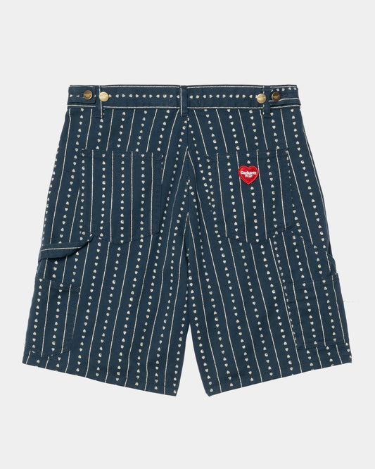 Women's Drewe Short | Ink / Natural Heart C Pinstripe