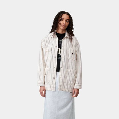 Women's Hendry Coat | Wax / Dark Navy Seaton Stripe