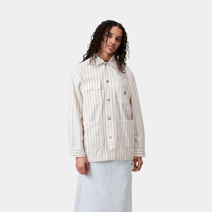 Women's Hendry Coat | Wax / Dark Navy Seaton Stripe