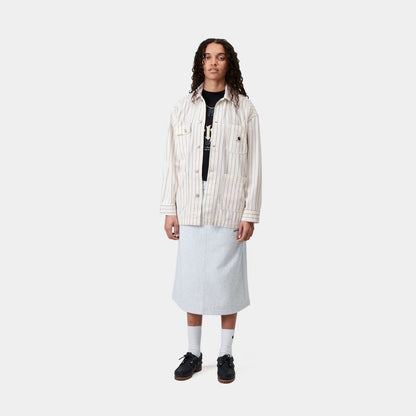 Women's Hendry Coat | Wax / Dark Navy Seaton Stripe