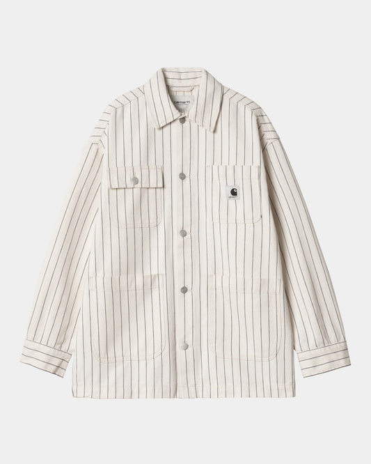 Women's Hendry Coat | Wax / Dark Navy Seaton Stripe