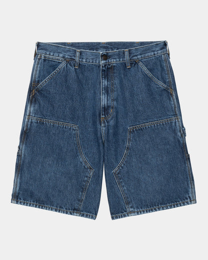 Double Knee Short | Blue (stone washed)