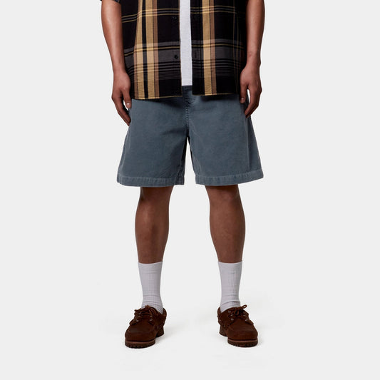 Reynold Corduroy Short | Dusky Blue (dusky washed)