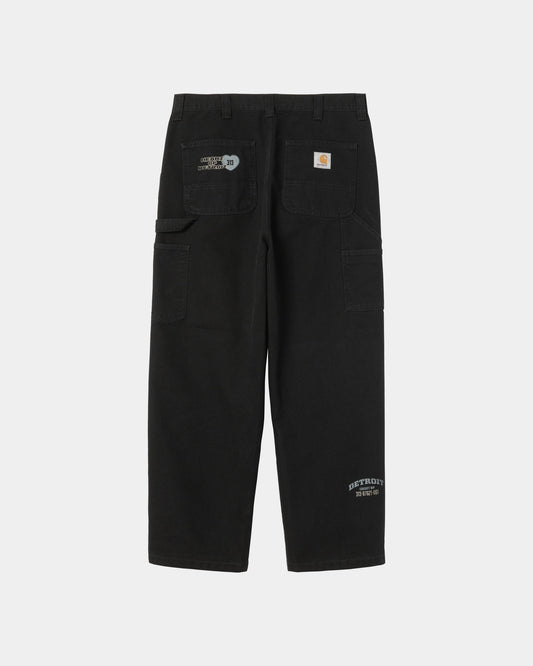 OG Single Knee Graphic Pant | Black (heavy stone wash)