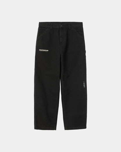 OG Single Knee Graphic Pant | Black (heavy stone wash)