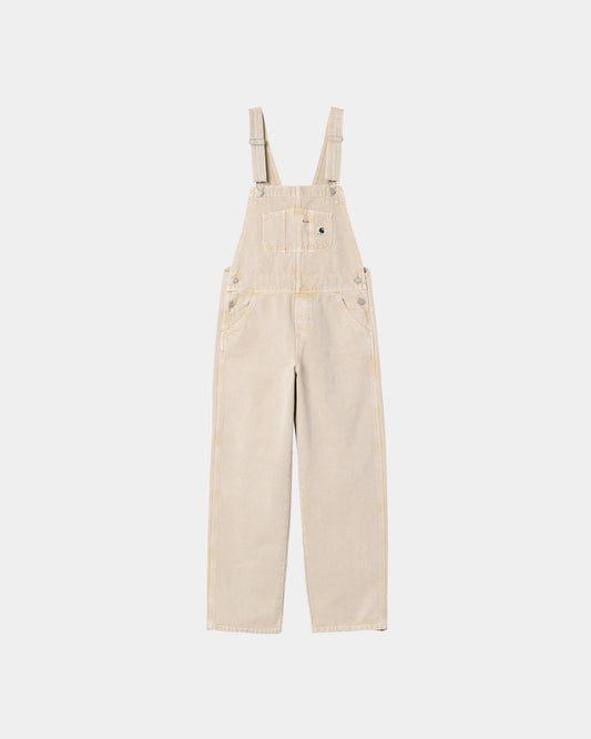 Women's Bib Overall Straight | Dusty Hamilton Brown (chalk wash)