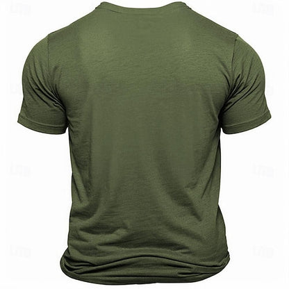 Letter Quotes & Sayings Eagle Sports Classic Casual Men's 100% Cotton Graphic T Shirt Black White Army Green Short Sleeve Crew Neck Shirt Summer Spring Clothing Apparel S M L XL XXL