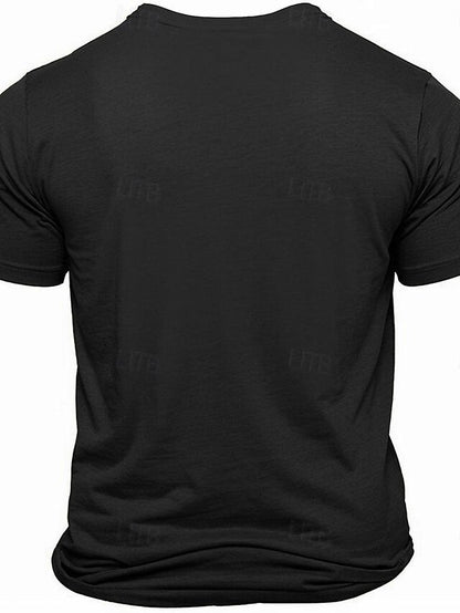 Animal Fish Men's Graphic Cotton Blend Shirt Sports Classic Shirt Short Sleeve Comfortable Tee Summer Spring Fashion Designer Clothing